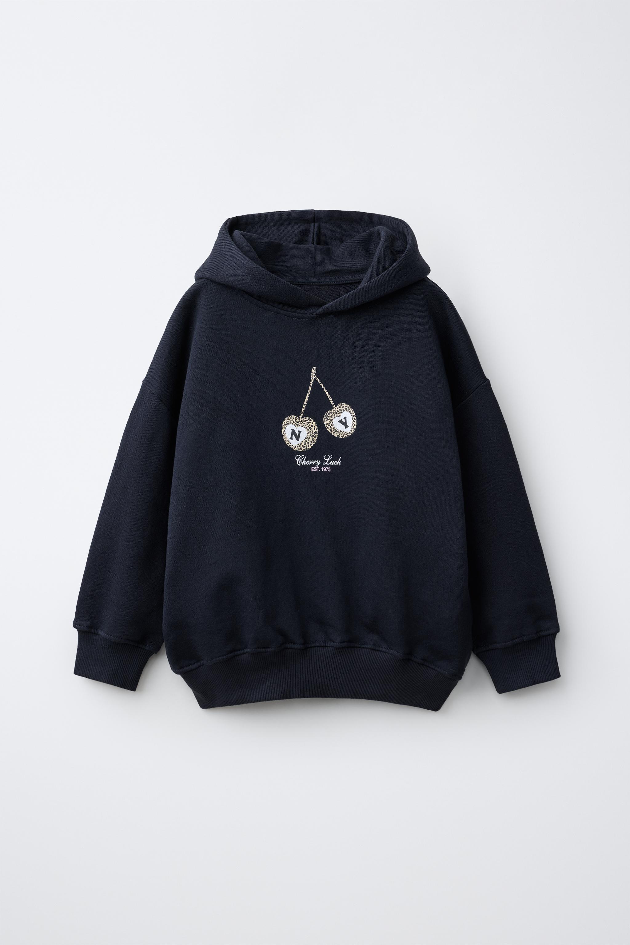 CHERRY ANIMAL PRINT HOODIE